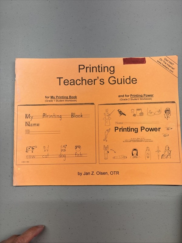 Lot Handwriting Without Tears Printing Power, Teacher’s Guide Grade 1 And 2 OBO gallery