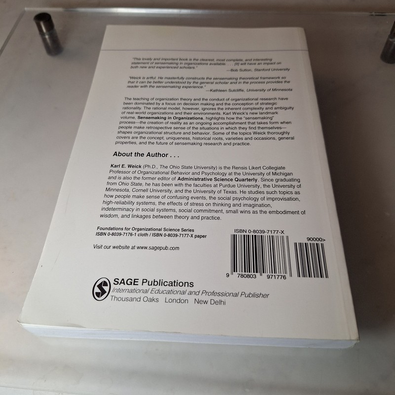 Foundations for Organizational Science Ser.: Sensemaking in Organizations by... gallery