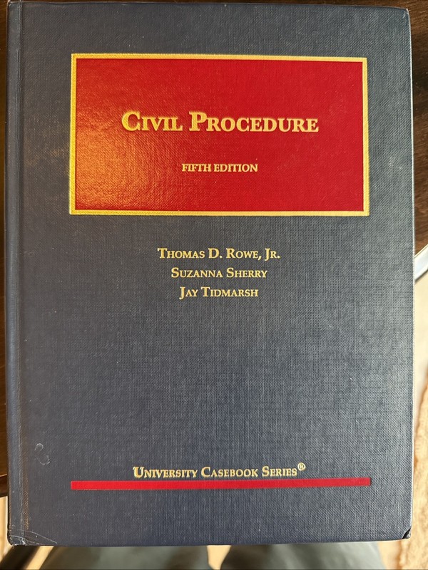 Civil Procedure Fifth Edition