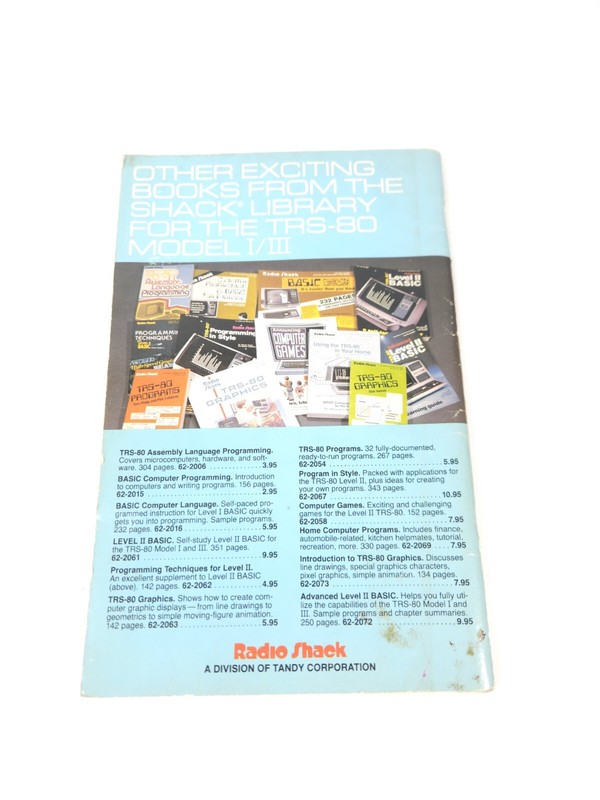 Trs-80 Pocket Computer Programs Book Manual Radio Shack Jim Cole 62-2086 1981 gallery