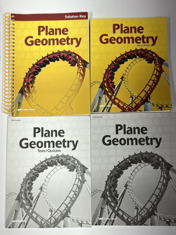 Abeka Geometry Set Current parent student key homeschool math READ