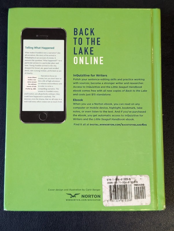 Back To The Lake A Reader and Guide 4th Edition Hardcover gallery