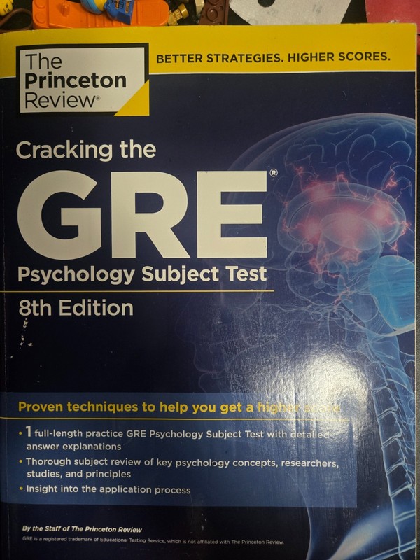Graduate School Test Preparation Ser.: Cracking the GRE Psychology Subject Test,