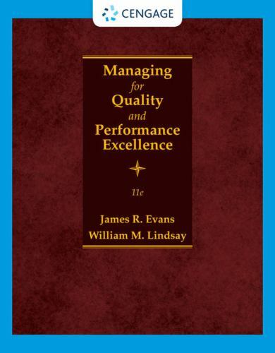 Managing for Quality and Performance Excellence, Hardcover by Evans, James R….