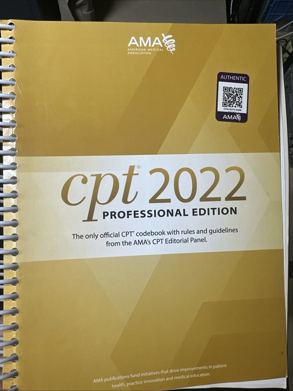 CPT 2022 – Professional Edition by AMA / Medical Coding Book-