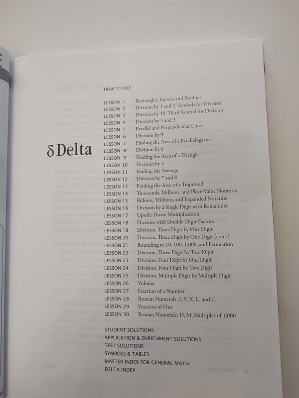 Math U See Delta: Single & Multiple Digit Division Instruction Manual & DVD gallery