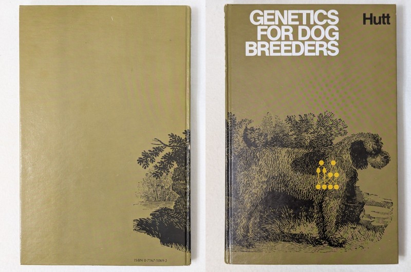 Genetics for Dog Breeders by Frederick B. Hutt 1979 First Print Hardcover