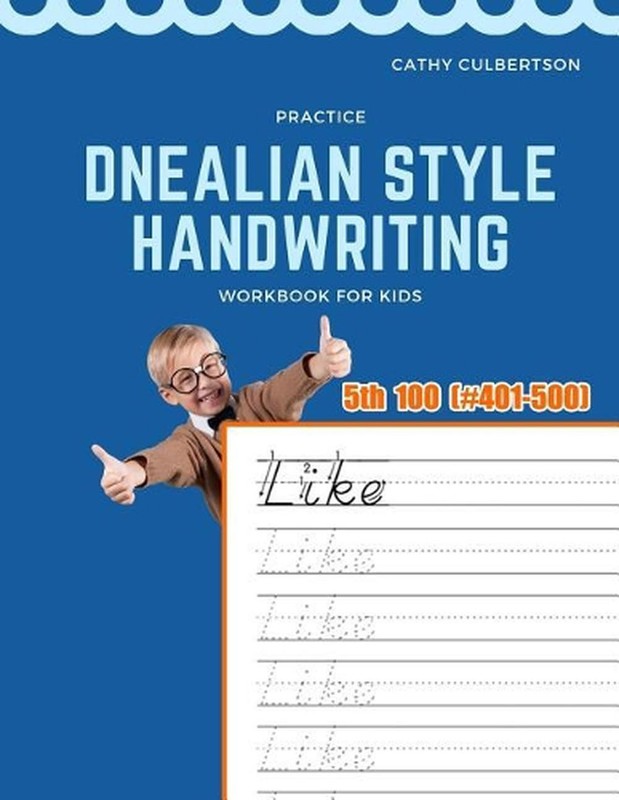 Practice Dnealian Style Handwriting Workbook for Kids: Tracing and review 5th 10