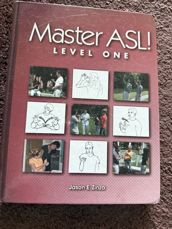 Sign Media Master ASL! Level One Beginner Textbook Hardcover 2006 Illustrated