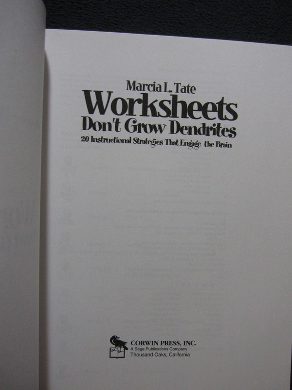 Worksheets Don′t Grow Dendrites: 20 Instructional Strategies That Engage the B.. gallery