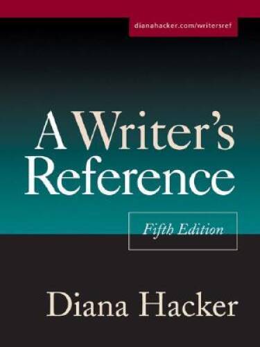 A Writer’s Reference, Fifth Edition – Plastic Comb By Diana Hacker – VERY GOOD