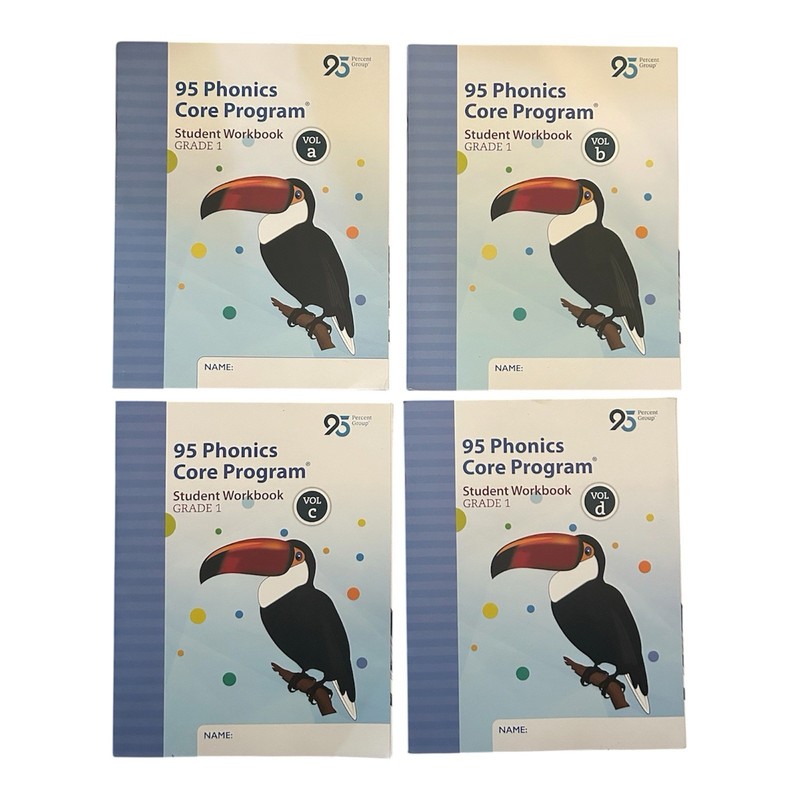 95 Phonics Core Program Student Workbook Grade 1 Vol. A – D