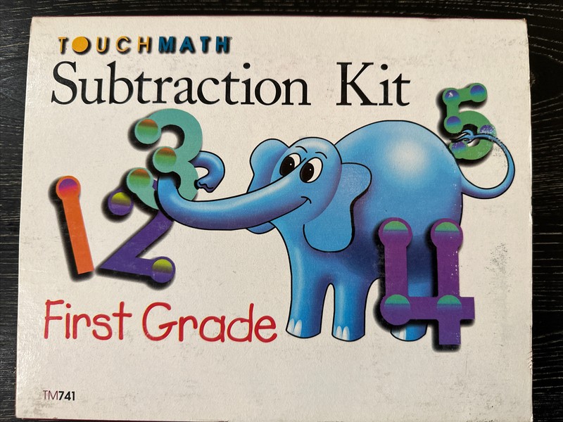 TouchMath Subtraction Kit – First Grade 1998, 1st Ed., TM741 Preowned VG+