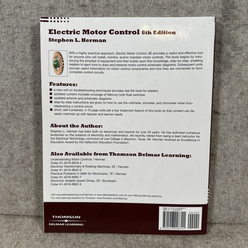 Electric Motor Control by Herman, Stephen L. gallery