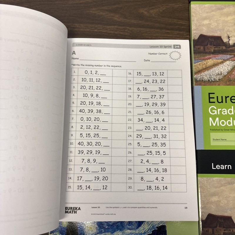 Eureka Math Grade 1 Lot of 6 Books Modules 4-6 Fluency & Student Editions gallery