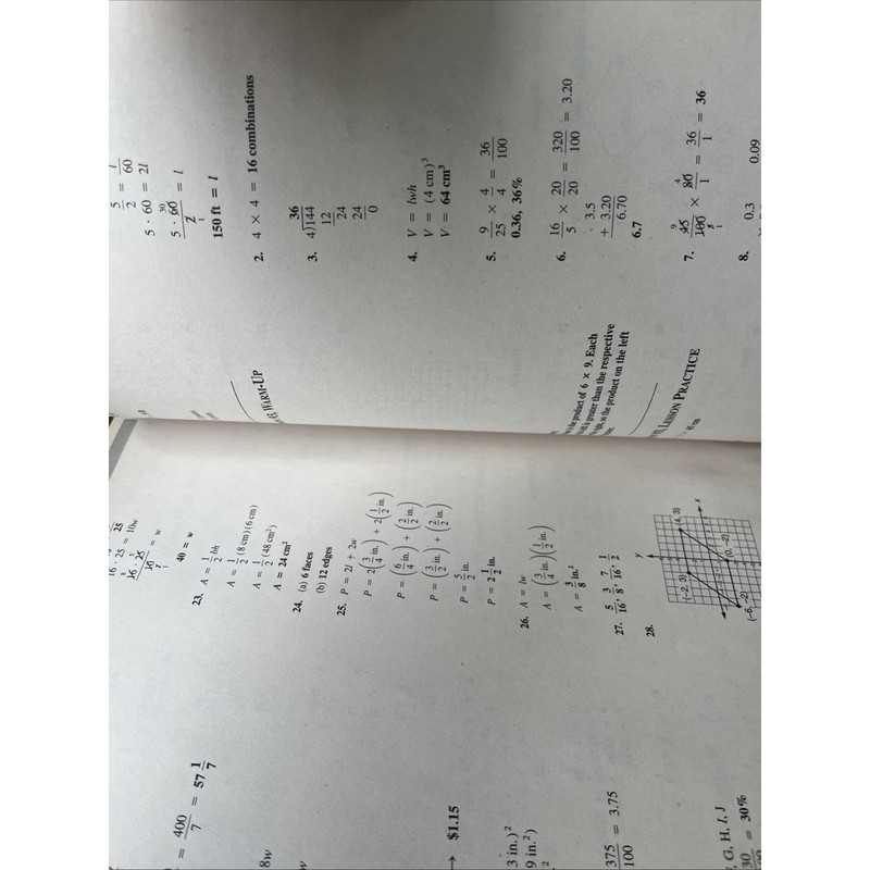 Saxon Math Homeschool 7/6 Solutions Manual Book gallery