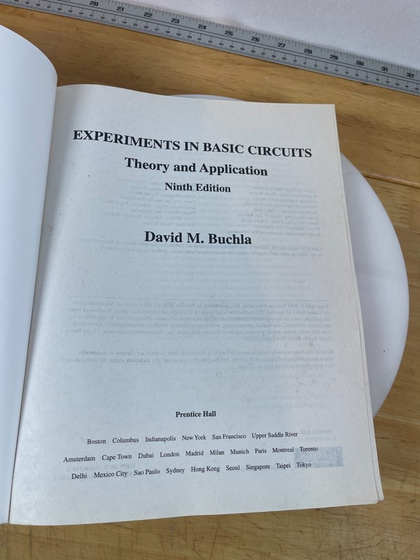 Experiments in Basic Circuits Theory & Application 9th Edition David M Buchla gallery