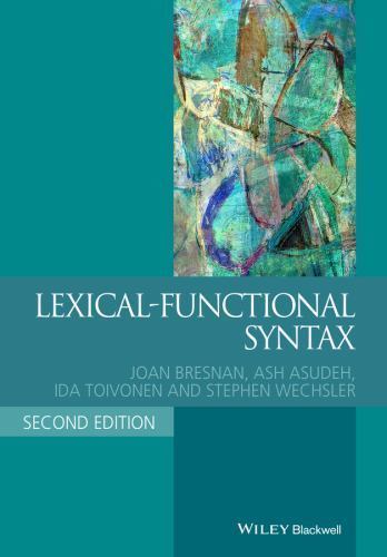 Lexical-Functional Syntax, Paperback by Bresnan, Joan; Asudeh, Ash; Toivonen,…
