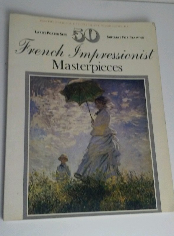FRENCH IMPRESSIONIST Home Decor 50 Poster Size Prints Framing Art Craft Book