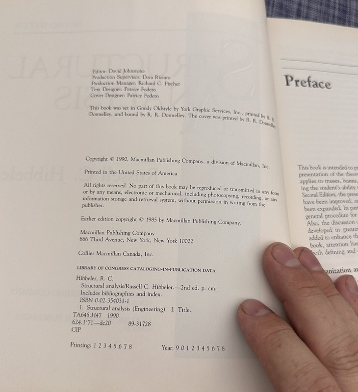 Structural Analysis Hard Cover 2nd Edition 1991 By: Russell Hibbeler (1990) gallery
