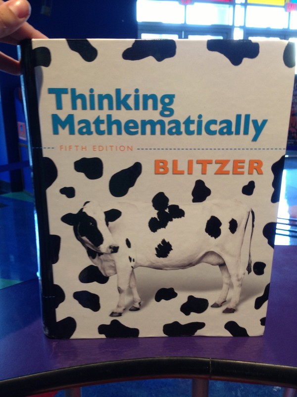 Thinking Mathematically – hardcover Blitzer, Robert F.