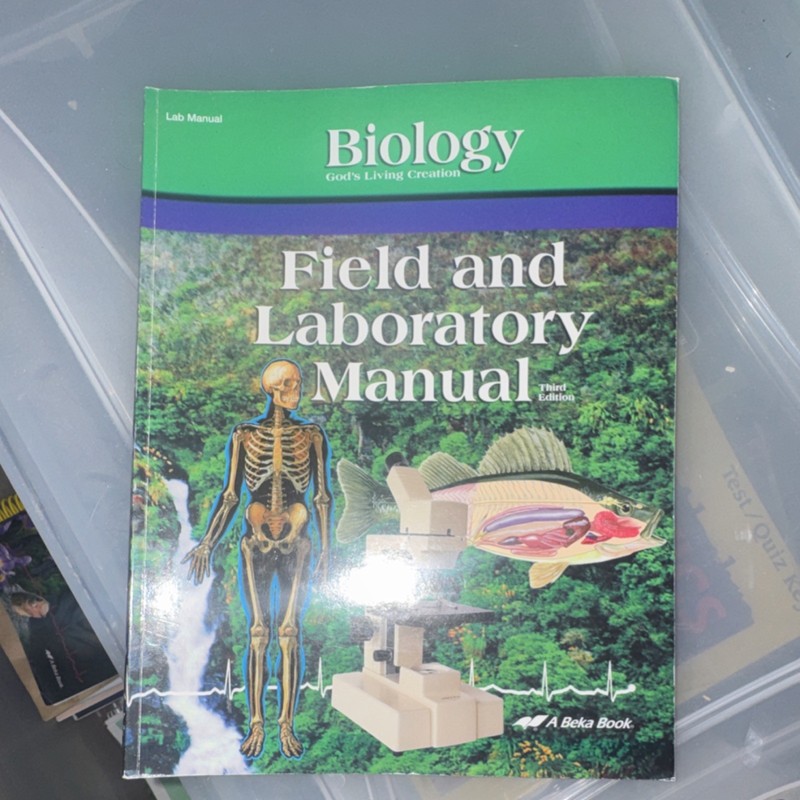 Abeka Biology Field and Laboratory Manual Third Edition Paperback Science Series