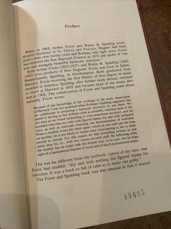 Foote and Spalding:Harmony by Walter R. Spalding and Arthur W. Foote 1978 Print gallery