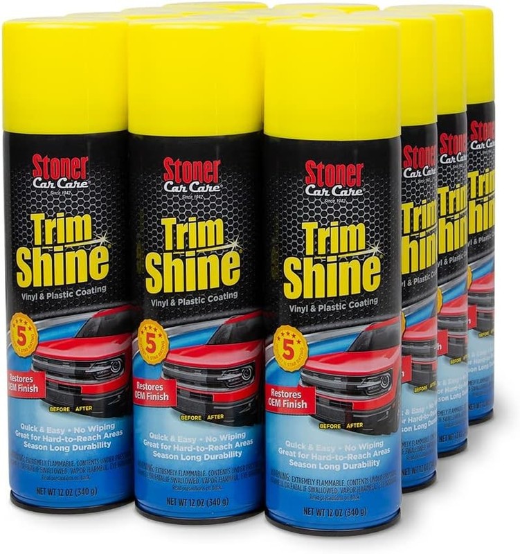 Stoner Car Care 91034-12PK Trim Shine Vinyl and Plastic Protectant for Interior