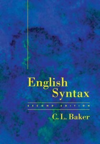 English Syntax, Second Edition by Baker, C. L.