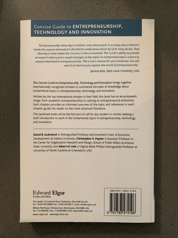 Concise Guide to Entrepreneurship, Technology and Innovation (Elgar Concise Guid gallery