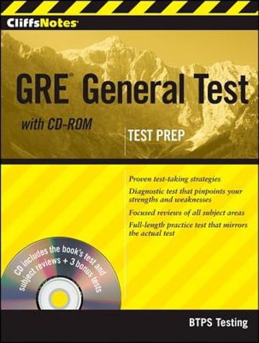 Cliffsnotes GRE General Test by Btps Testing: Used