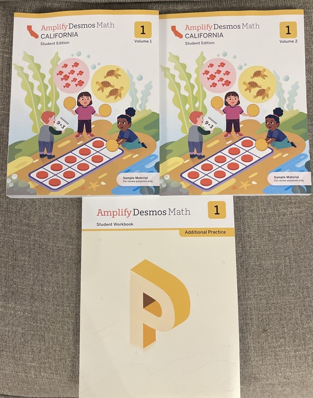 Amplify Desmos Math California Student Edition: 1 Vol 1,2 & Additional Practice