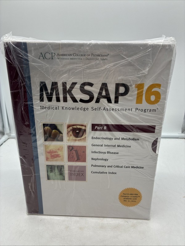 MKSAP 16: Complete Part A & B NEW in Plastic Medical Knowledge Self-Assessment