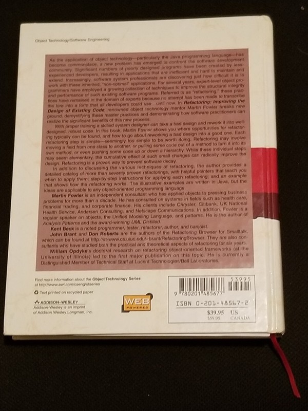 Addison-Wesley Object Technology Ser.: Refactoring : Improving the Design of... gallery