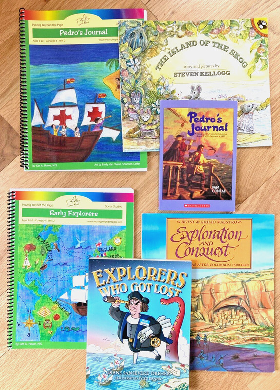Moving Beyond the Page 8-10: Exploration and Survival, 2 workbooks, 4 books