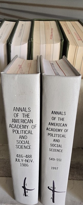 ANNALS OF THE AMERICAN ACADEMY OF POLITICAL AND SOCIAL SCIENCE Volumes