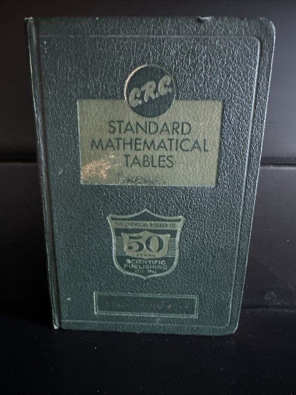 C. R. C. Standard Mathematical Tables 1913-1963 the Chemical Rubber Co. 12th Ed