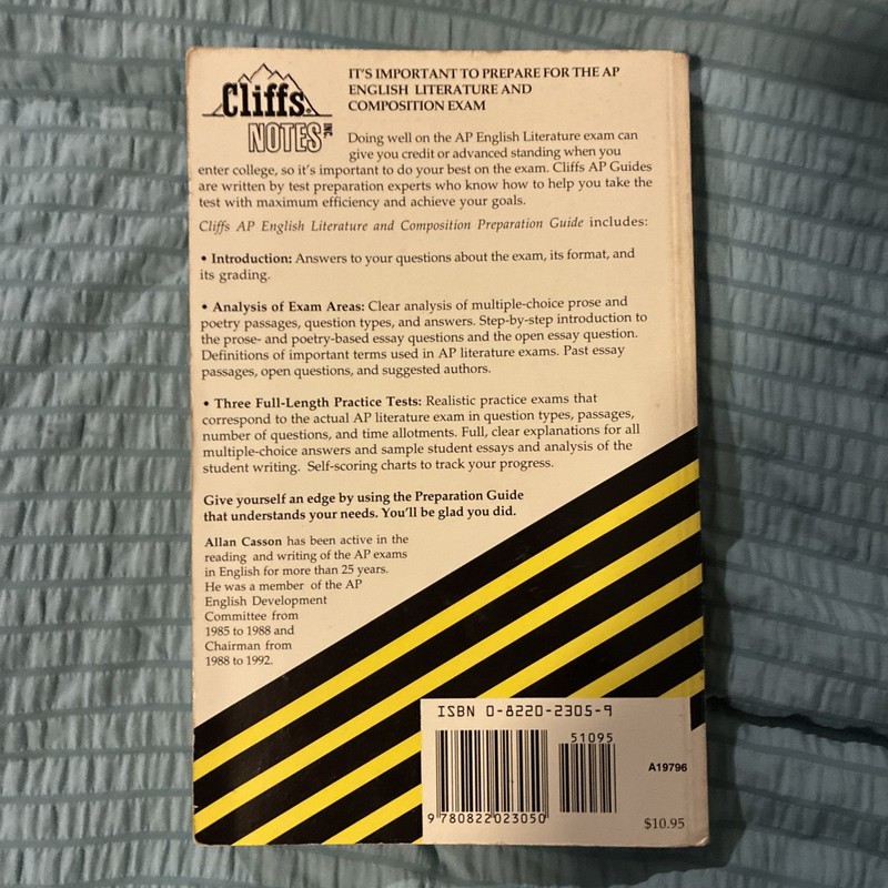 AP English Literature and Composition Preparation Guide by Cliffs Notes Staff... gallery