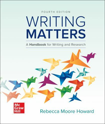 Writing Matters: A Handbook for Writing and Research (Comprehensive Edition wit
