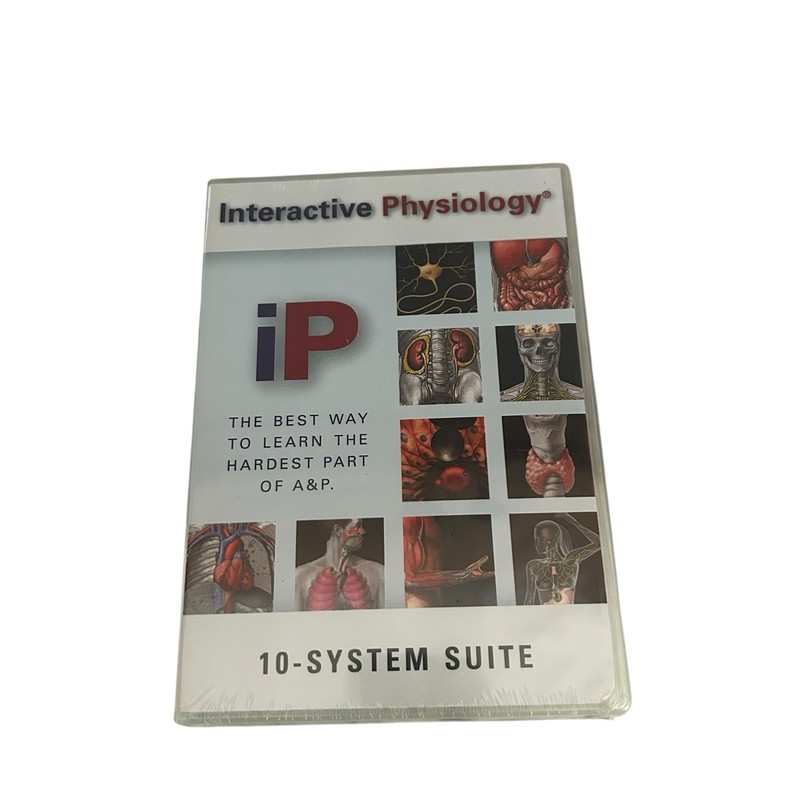 Interactive Physiology 10 System Suite CD-ROM Anatomy Medical 2008 Sealed