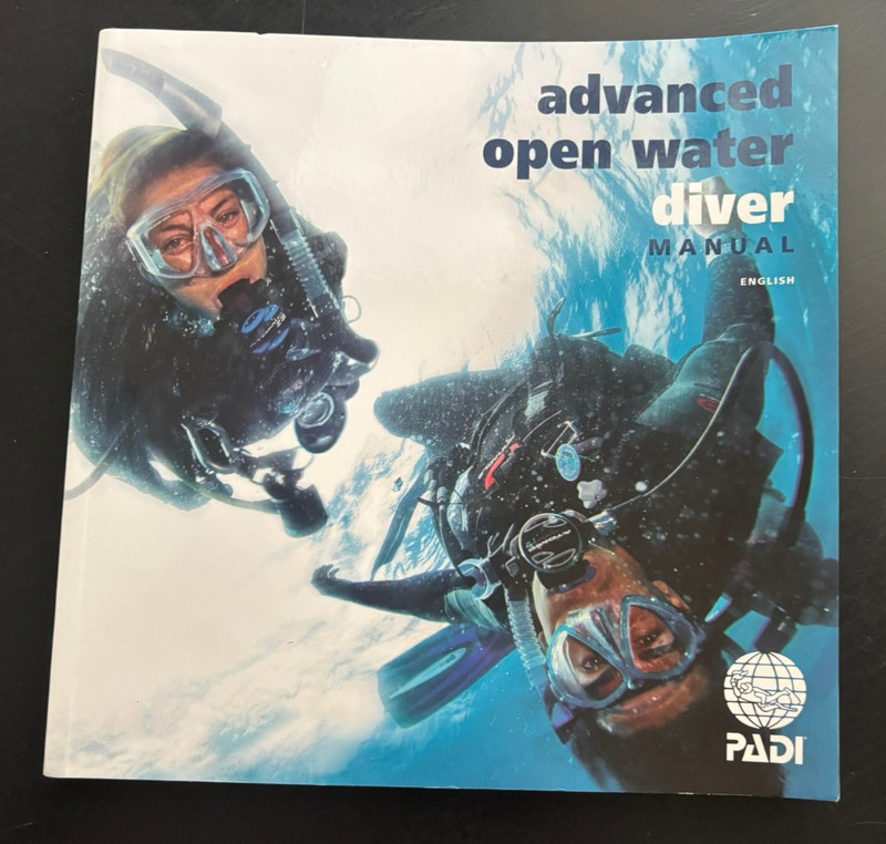 Advanced Open Water Diver Manual 2018 PADI BOOK Sea Diving