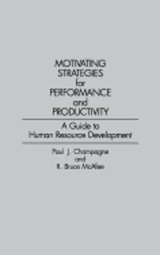 Motivating Strategies for Performance and Productivity: A Guide to Human: New