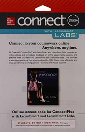 Connect and LearnSmart Labs – Printed Access Code, by Saladin Kenneth – New a