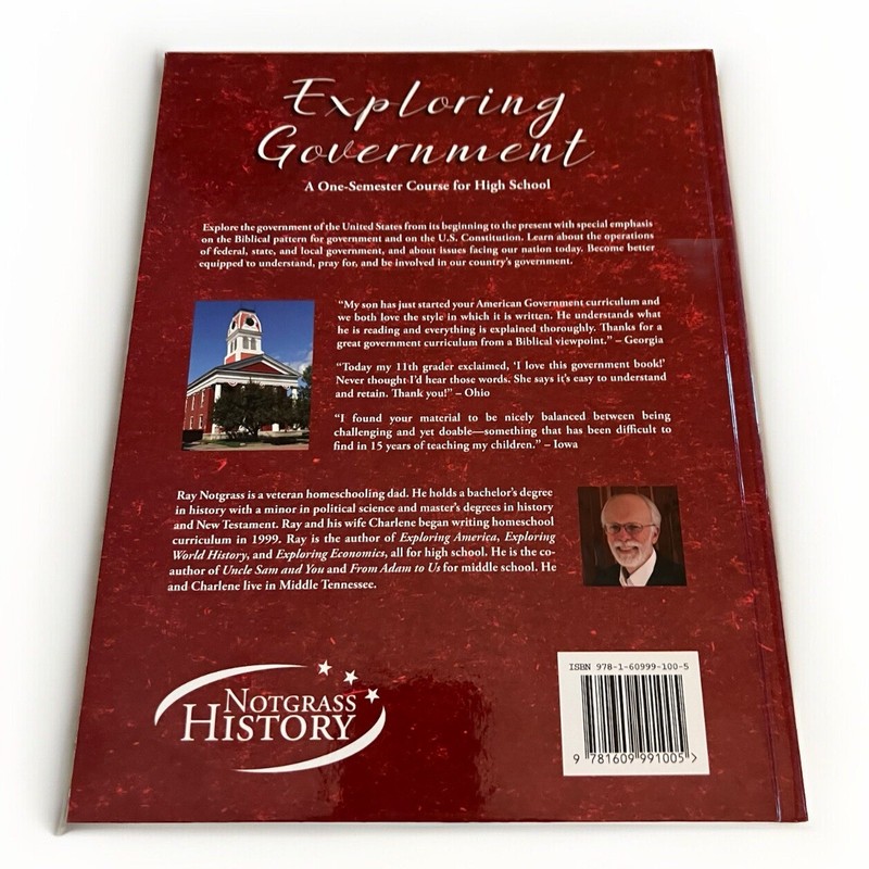 Notgrass•EXPLORING GOVERNMENT•Complete Textbook Set•HOMESCHOOL•High School•NEW gallery