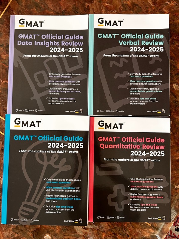 GMAT Official Guide 2024–2025 Full Set – 4 Books Unused