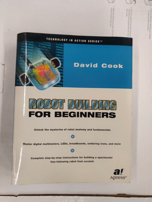 Robot Building for Beginners by David Cook (2002, Trade Paperback, New Edition)