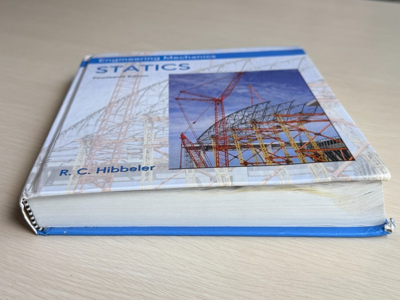 Engineering Mechanics: Statics by Russell C. Hibbeler 14th Edition WATER DAMAGED gallery