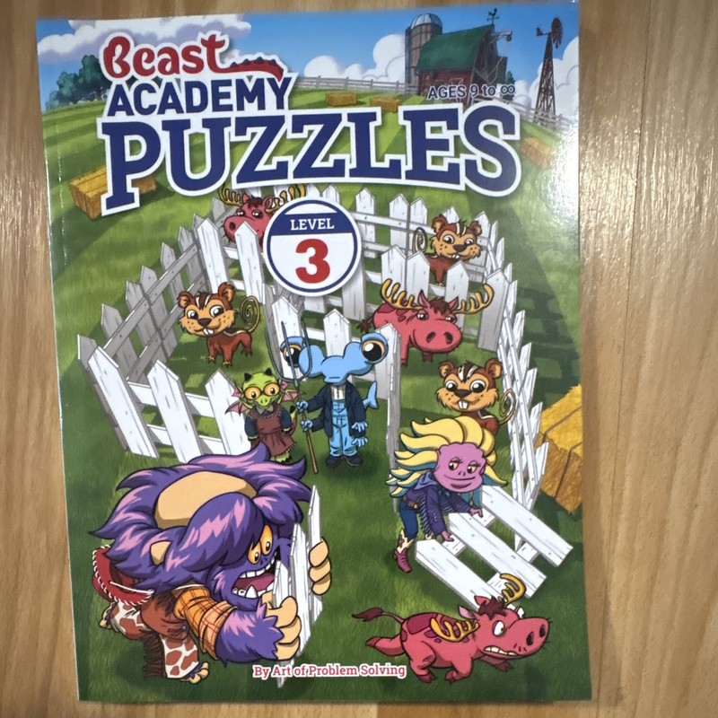 Beast Academy Puzzles Level 3 Activity Book Paperback 2020 Math Illustrated