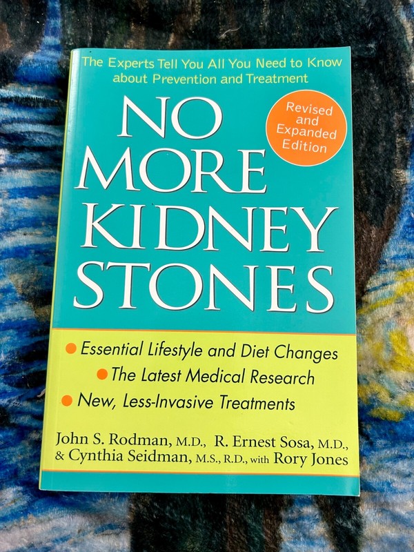 NO MORE KIDNEY STONES JOHN RODMAN... PAPERBACK BRAND NEW ***FREE SHIPPING***