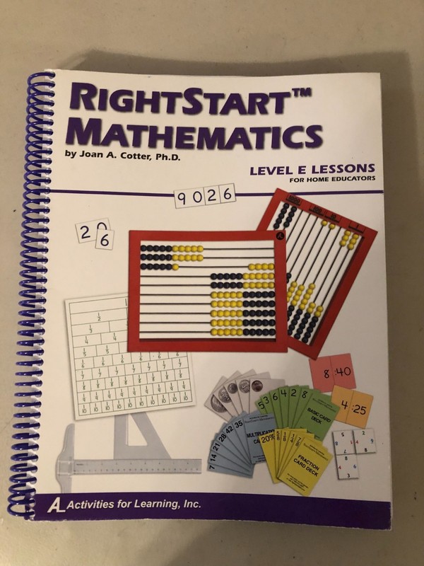 RightStart Mathematics, Level E Lessons, 2001